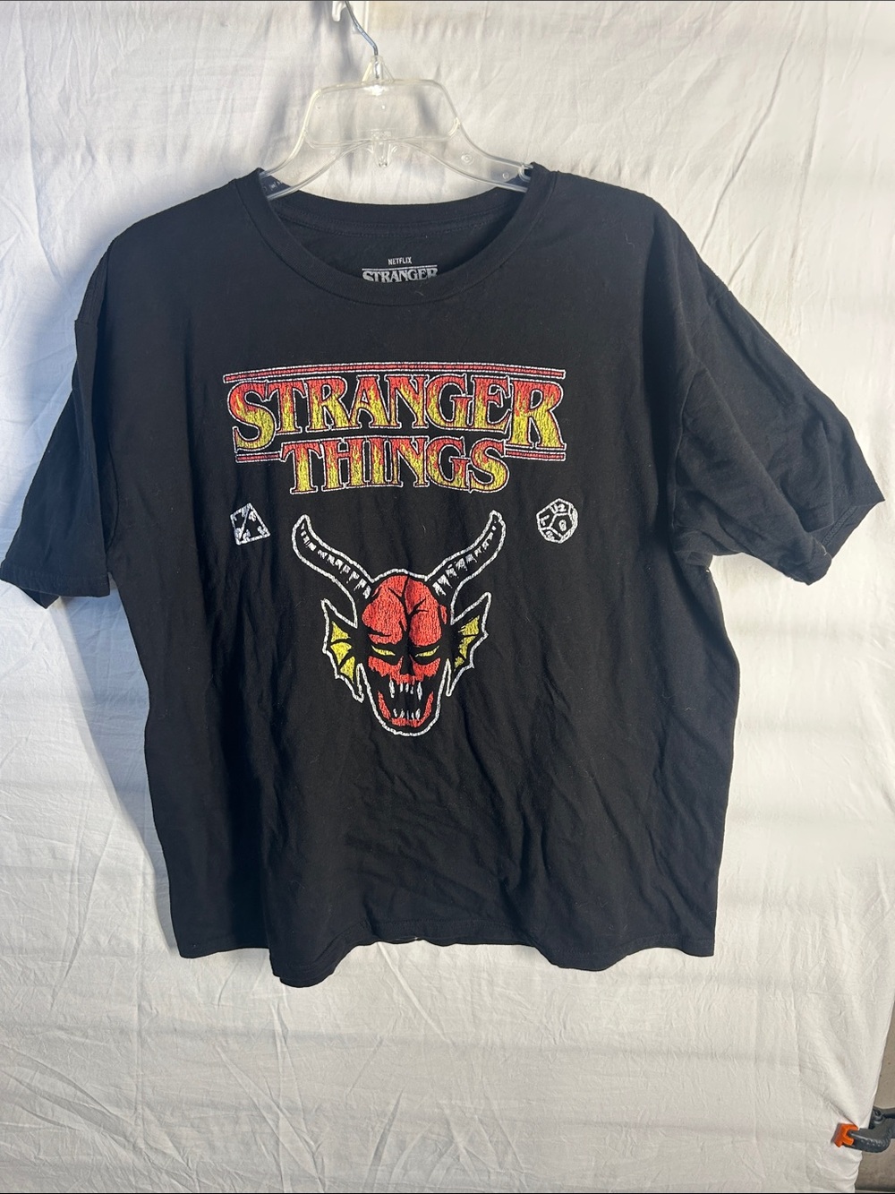 Stranger Things Black Short Sleeve Graphic Tee